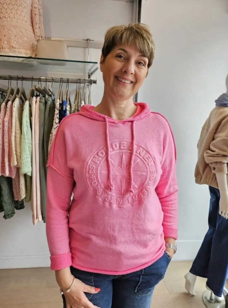 Spring Summer Bestseller Embossed Sweat Top