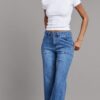 Toxic Wide Leg Medium Wash Jeans