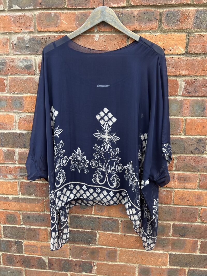 Jasmine Printed Silky Luxe Kaftan with Cami