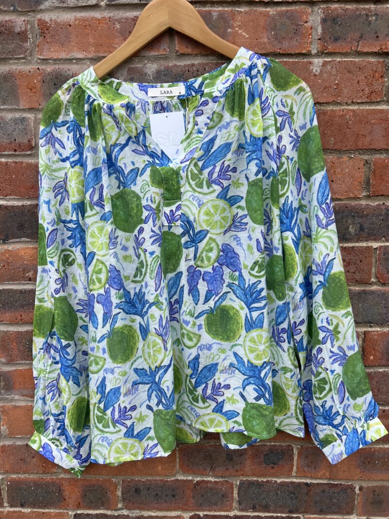 Citrus Printed Lightweight Top