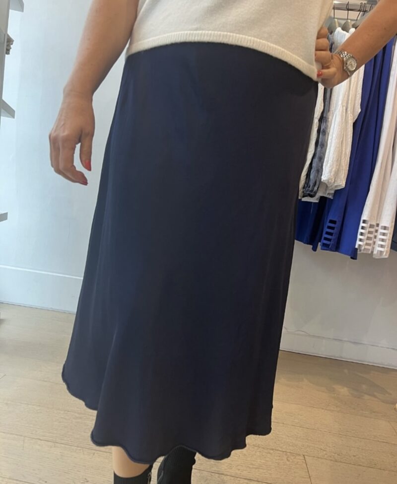 Satin Silky Skirt with Elastic waist