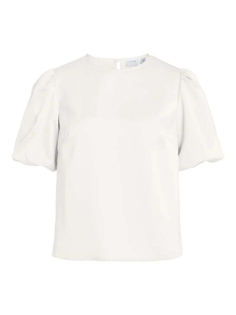 Vila Viellette Puff Sleeve Satin Top