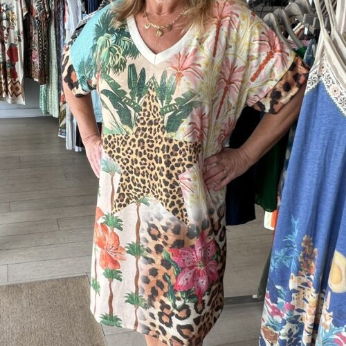 Lurex Printed Art Dress