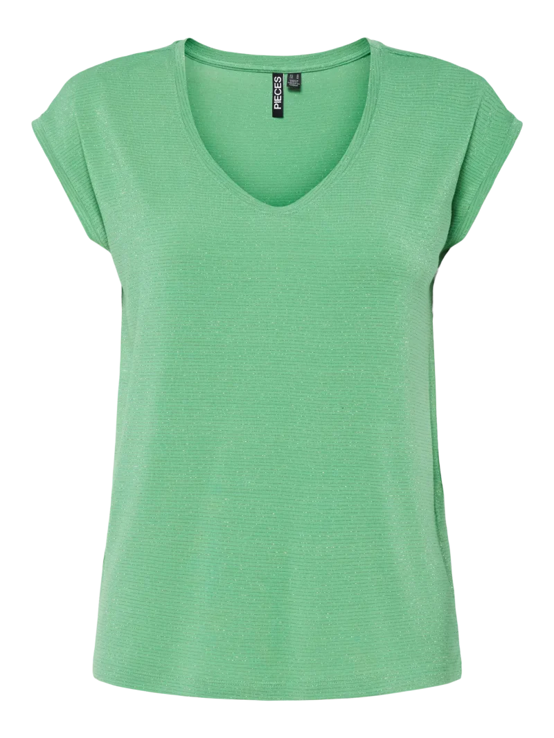 Pieces PCBillo Lurex stripe tee