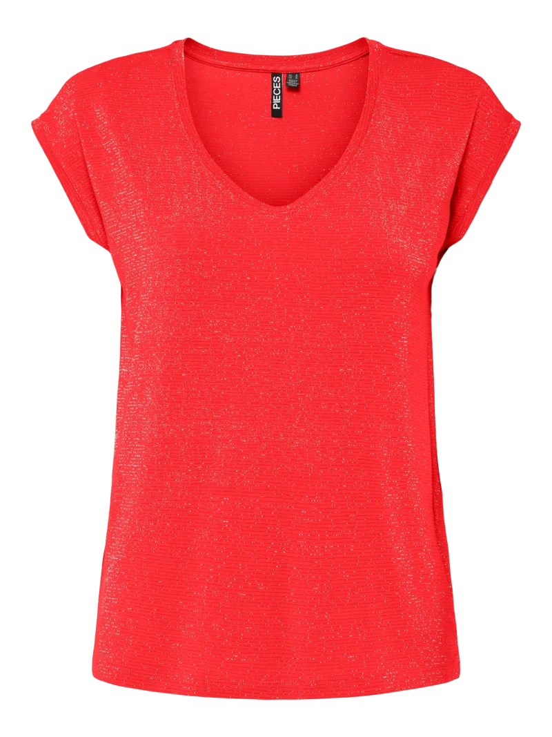 Pieces PCBillo Lurex stripe tee