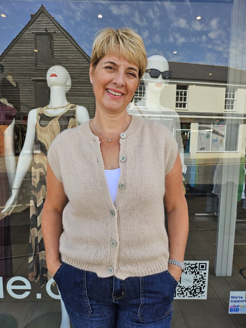 Mohair Super Soft Button Through Gilet