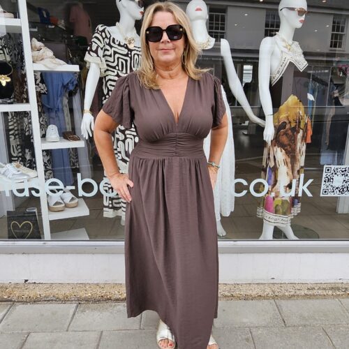 SS Ruched Detail Dress