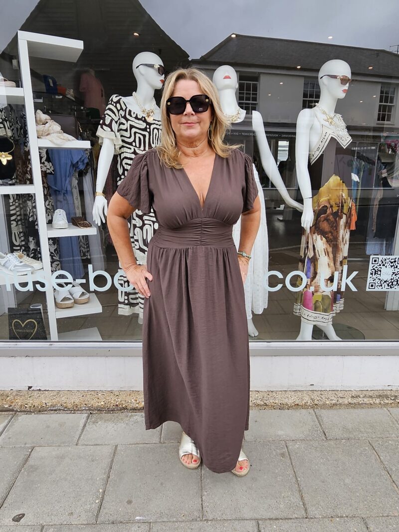 SS Ruched Detail Dress