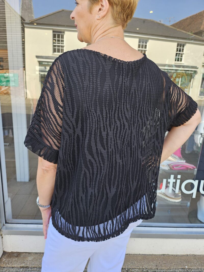 Zebra Mesh Top