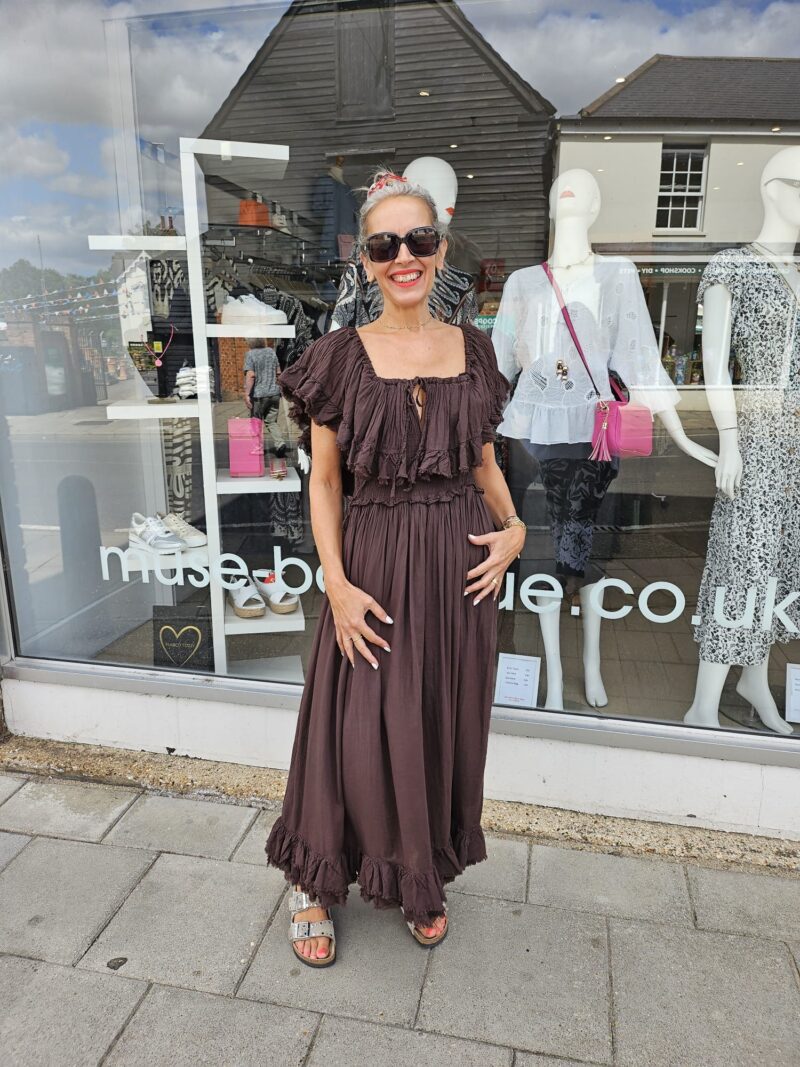 Cotton Gypsy Bardot Dress