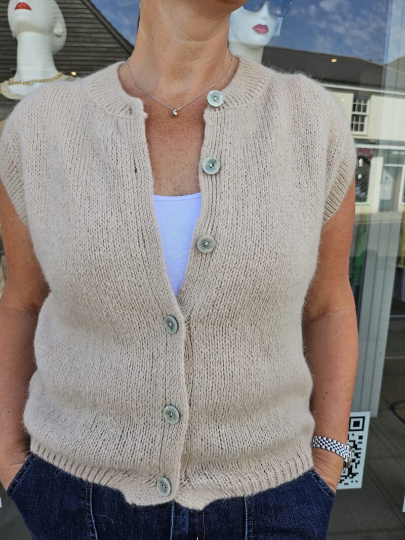 Mohair Super Soft Button Through Gilet - Image 7