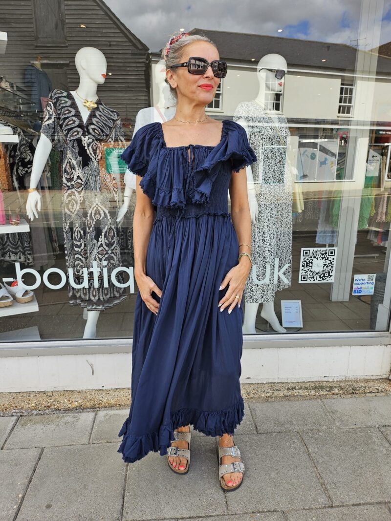 Cotton Gypsy Bardot Dress