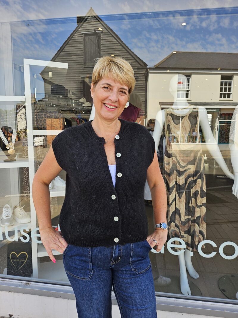 Mohair Super Soft Button Through Gilet