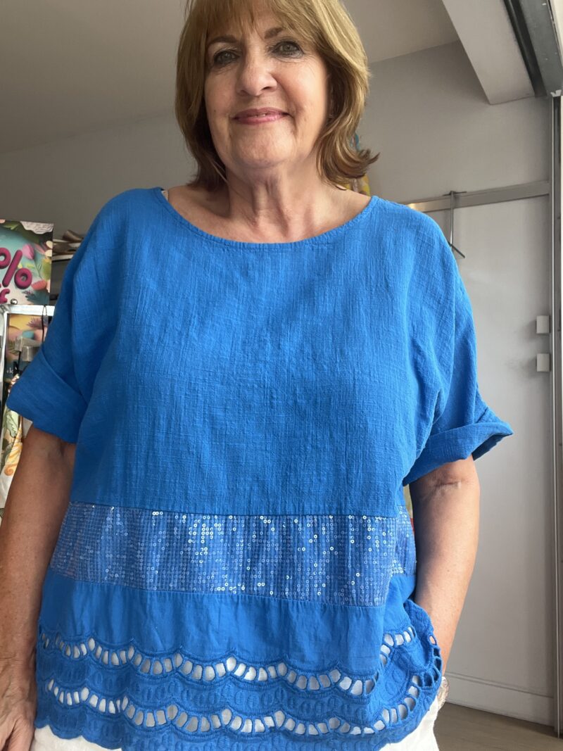 Sequin Cotton Easy Top - Image 9