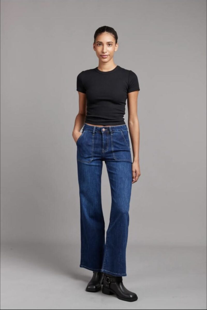 Toxic Bestselling Wide Leg Jeans Dark Wash