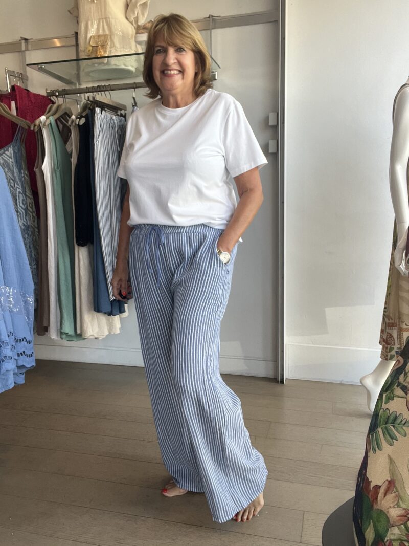 Stripey Easy Elasticated Pants