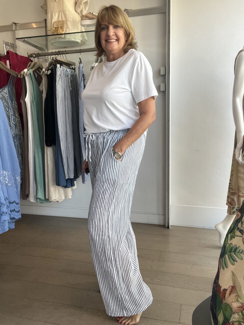 Stripey Easy Elasticated Pants